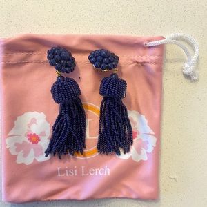 Lisi Lerch Tassel Earrings NAVY